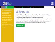 Tablet Screenshot of dorightbykids.org